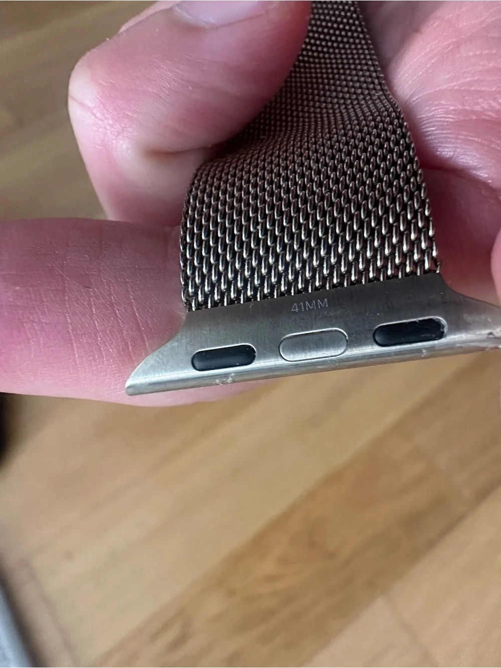 Apple Gold Milanese Loop Stainless Steel Watch Band. 41mm